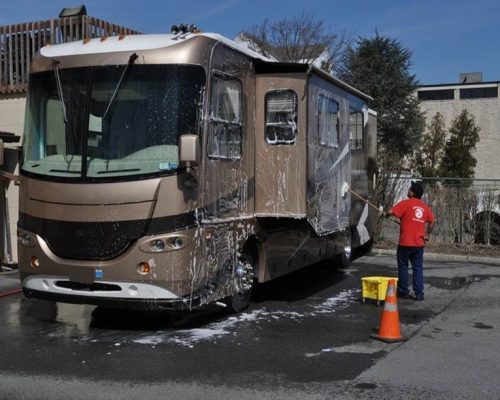 Exterior RV cleaning